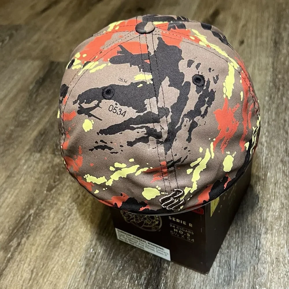 Rocawear Hat Camo Brown Adult Fitted Size 7‎ 1/2 Vintage Y2K Skate Hip Hop Cyber